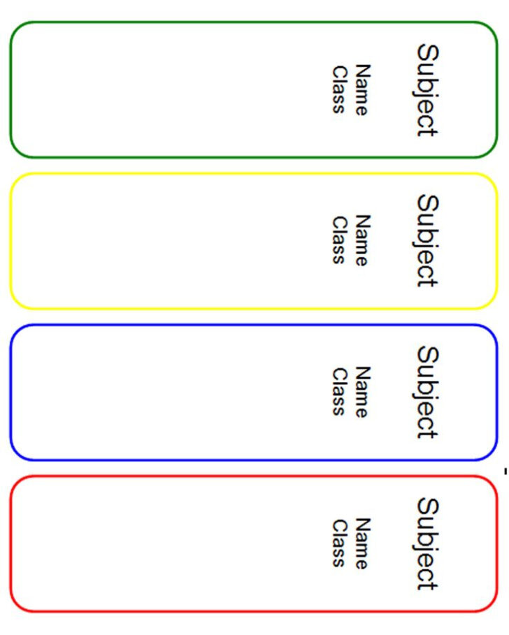 File Labels Word Template