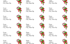 1 789 Address Label Templates Free Printable Christmas Return Address