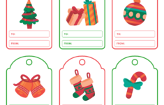 10 Best Christmas Gift Tags Printable Templates Printablee