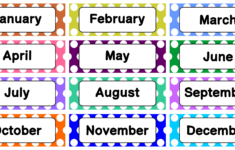 10 Best Printable Calendar Month Labels Printablee