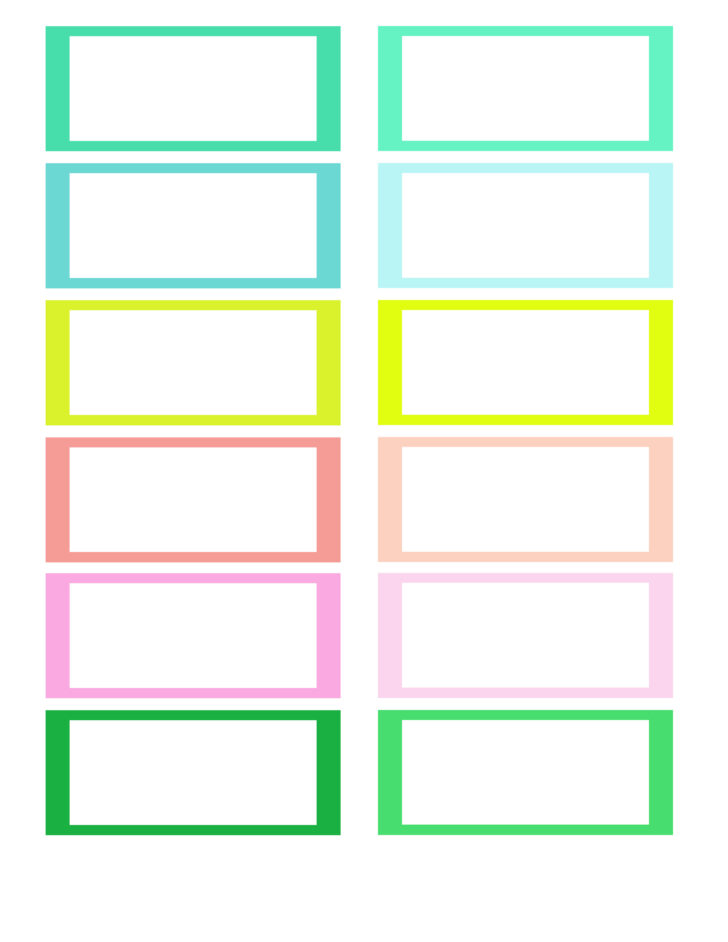 Printable Labels Template