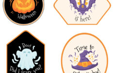 15 Best Happy Halloween Free Printable Labels Printablee