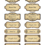 15 Printable Blank Vintage Apothecary Labels Set Editable Etsy In