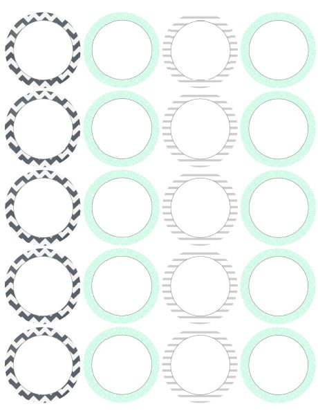 17 Best Round Labels And Round Label Template Printables Images On 