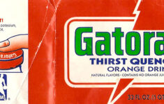 1987 Orange Gatorade Bottle Label Flickr Photo Sharing