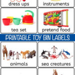 28 Free Printable Toy Bin Labels For Playroom Storage Preschool