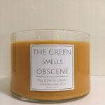 3 Wick The Green Smells Obscene Funny Clever Candle Labels Etsy