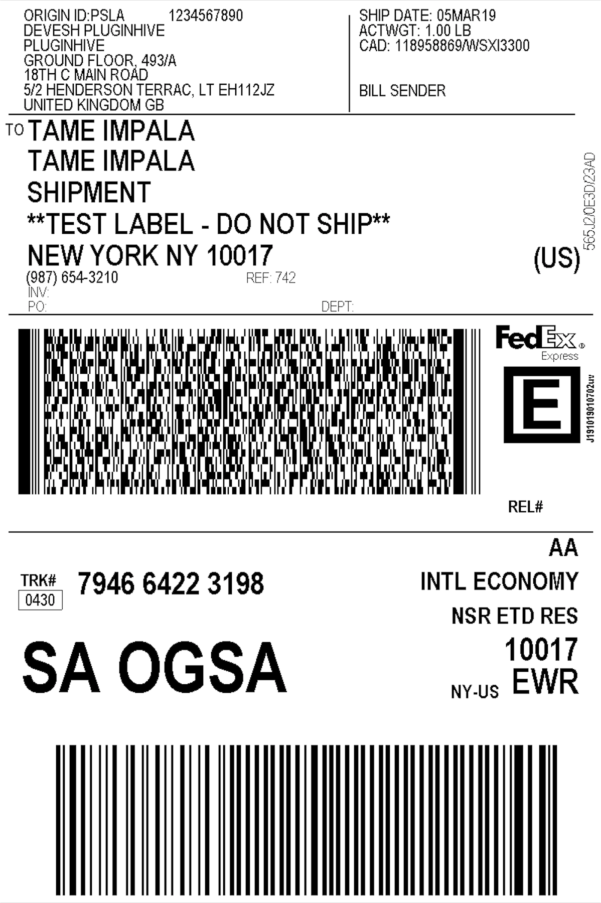 30 Fedex Freight Shipping Label Labels Design Ideas 2020