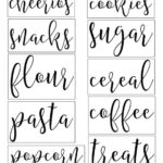 30 Pretty Kitchen Or Pantry Labels Kitty Baby Love