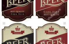 31 Beer Label Templates Word PSD Apple Pages Free Premium