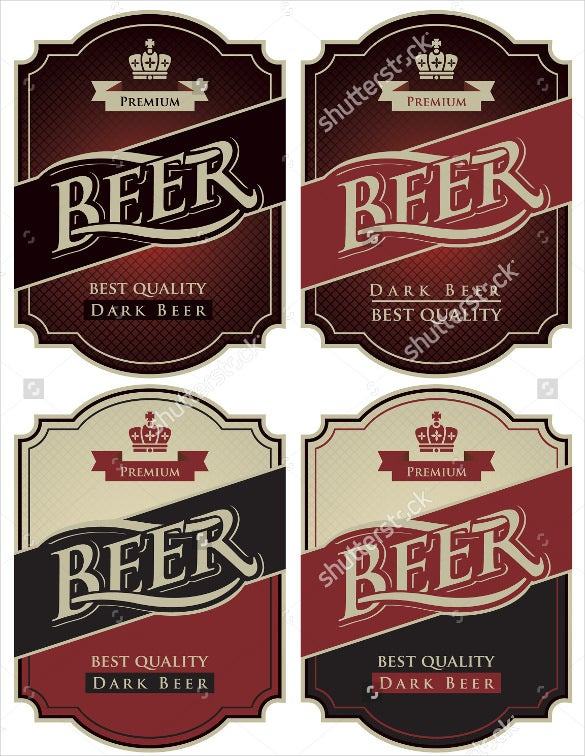 31 Beer Label Templates Word PSD Apple Pages Free Premium 