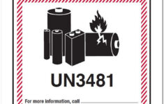 4 5 8 X 5 Custom Lithium Ion Battery Labels UN3481