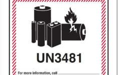 4 5 8 X 5 Custom Lithium Ion Battery Labels UN3481