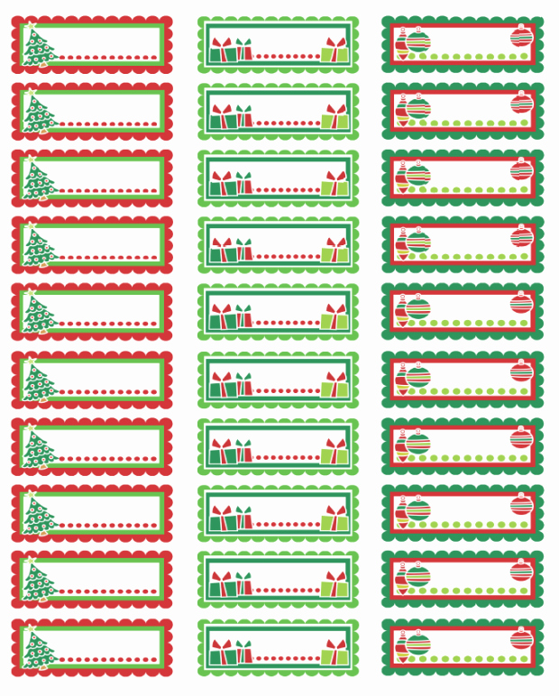 Avery Christmas Labels 8160