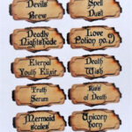56 Mini Potion Labels For Mini Bottles Apothecary Crafting Each