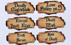 56 Mini Potion Labels For Mini Bottles Apothecary Crafting Each