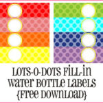 9 Sets Of Free Printable Water Bottle Labels