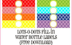 9 Sets Of Free Printable Water Bottle Labels