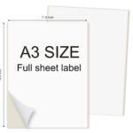 A3 Size White Sticky Label Sticker Paper Printable In Inkjet Laser