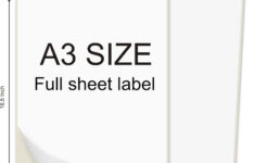 A3 Size White Sticky Label Sticker Paper Printable In Inkjet Laser