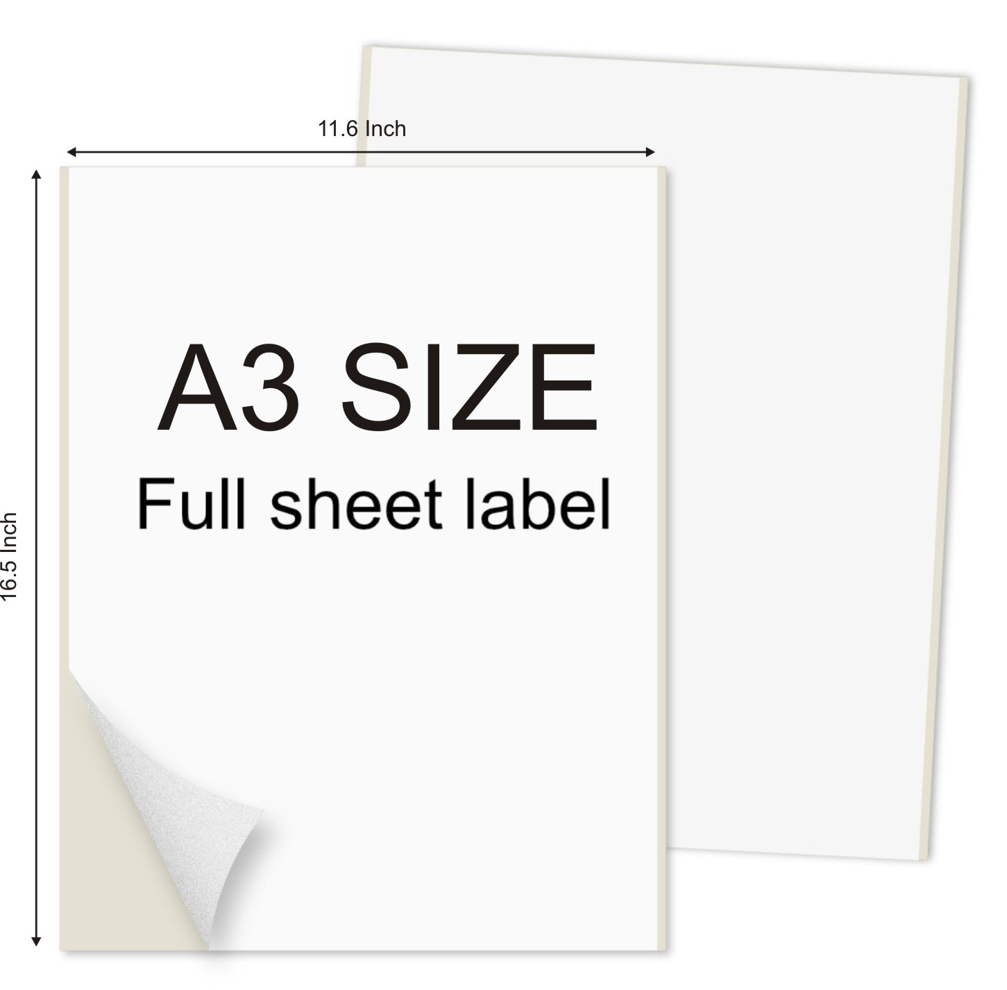 A3 Size White Sticky Label Sticker Paper Printable In Inkjet Laser 