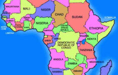 Africa Map Labeled HolidayMapQ