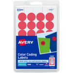 Avery 3 4 Round Color Coding Labels Removable Adhesive 3 4