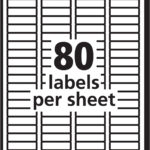 AVERY 5267 Easy Peel Return Address Labels White Laser Pack Of 2000
