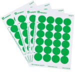 Avery 5463 3 4 Green Round Removable Write On Printable Labels