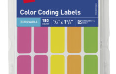 Avery Color Coding Labels Removable Adhesive 1 2 X 1 3 4 180 Labels