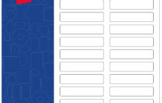 Avery Rectangle Labels 0 75 X 3 5 White Matte 2 000 Printable