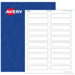 Avery Rectangle Labels 0 75 X 3 5 White Matte 2 000 Printable