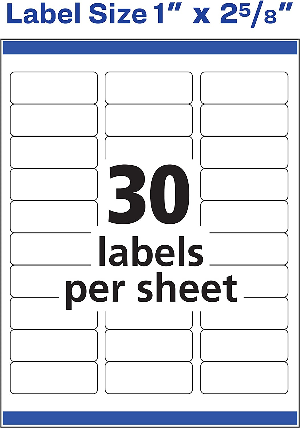 Blank Label Templates Avery 5160 Avery Label Template 11 Discover