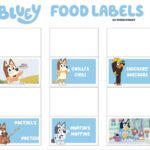 Bluey Party Food Labels In 2021 Party Food Labels Party Labels 6th