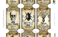 BOTTLE OF POISON Printable Tags Label Bottle Jar Labels Etsy