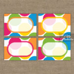 Bright Colorful Blank Labels Nametags Nifty Printables