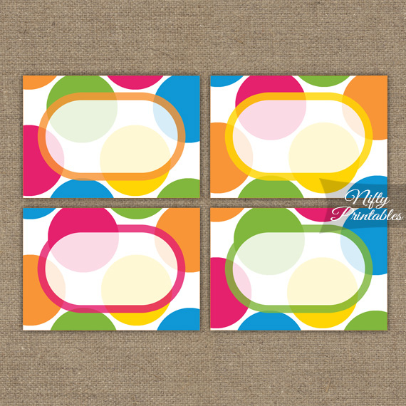 Colored Printable Labels Printable Labels