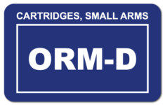 Cartridges Small Arms ORM D Stickers