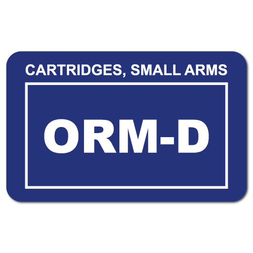 Cartridges Small Arms ORM D Stickers