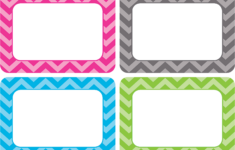 Chevron Name Tags Labels Multi Pack TCR5526 Teacher Created Resources