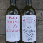 Christmas Printable Wine Bottle Labels