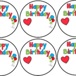 Classroom Freebies Too Happy Birthday Labels Birthday Labels