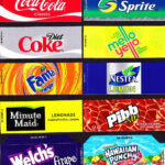 Coke Machine Labels 10 Coke Mixed Set Small Flavor Labels Soda Vend