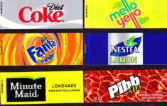 Coke Machine Labels 10 Coke Mixed Set Small Flavor Labels Soda Vend