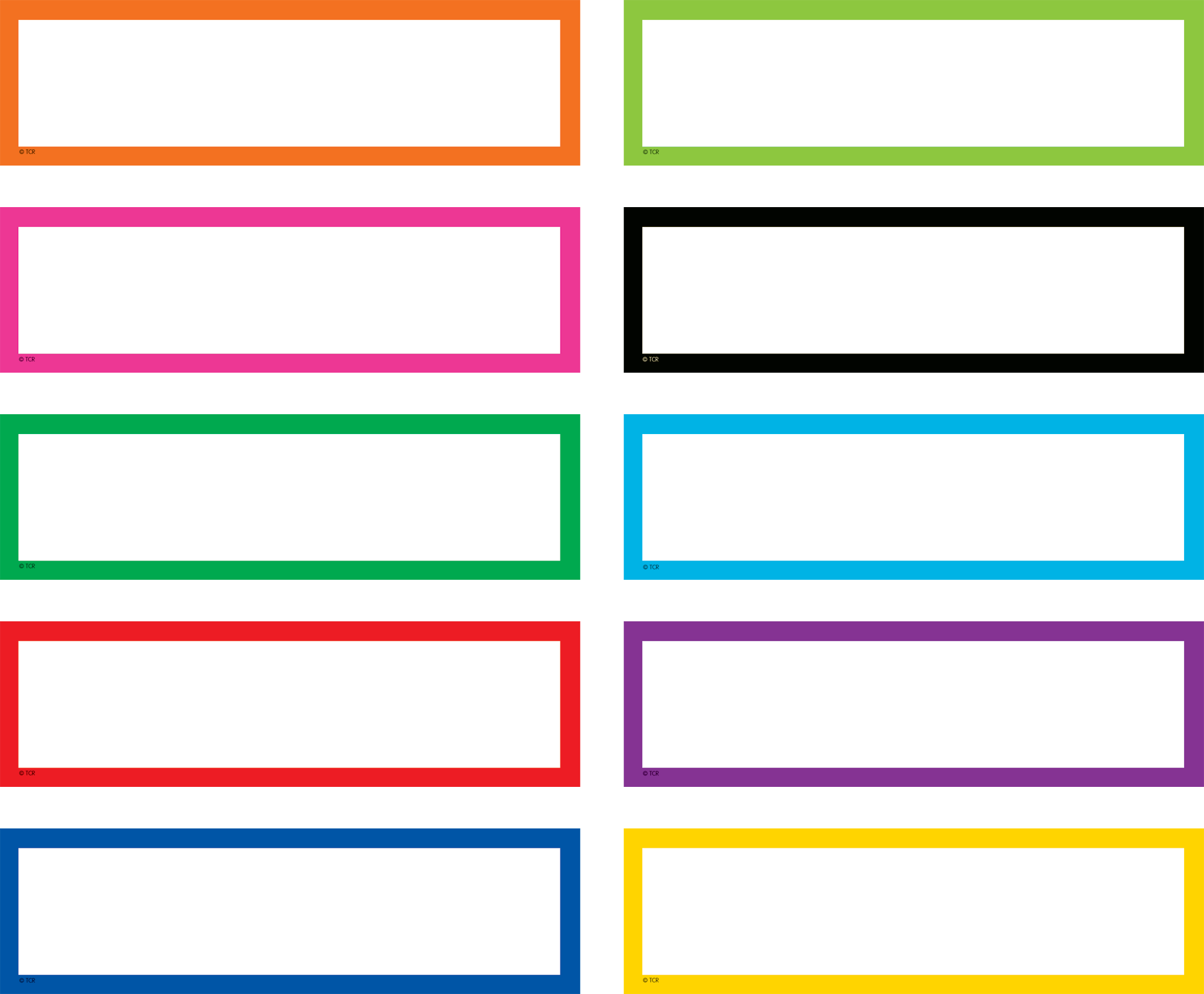 Colored Printable Labels Printable Labels