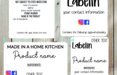 Cottage Food Labelsfood Labels Cottage Food Stickers Etsy
