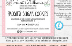 Cottage Law Label Bakers Label Cookie Product Label DIY Etsy Label