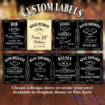Create Your Own Jack Daniels Label In 2020 Whiskey Bottle Labels