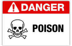 Danger Poison Label PHS Safety