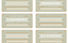 DIY Homemade Clean Free Label Printables And Recipes Free Printable